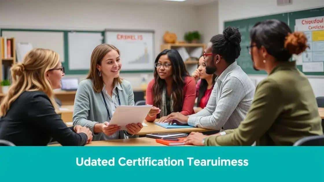 Recent changes in certification requirements