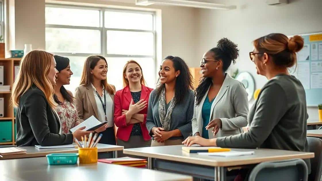 Building a supportive community for teachers