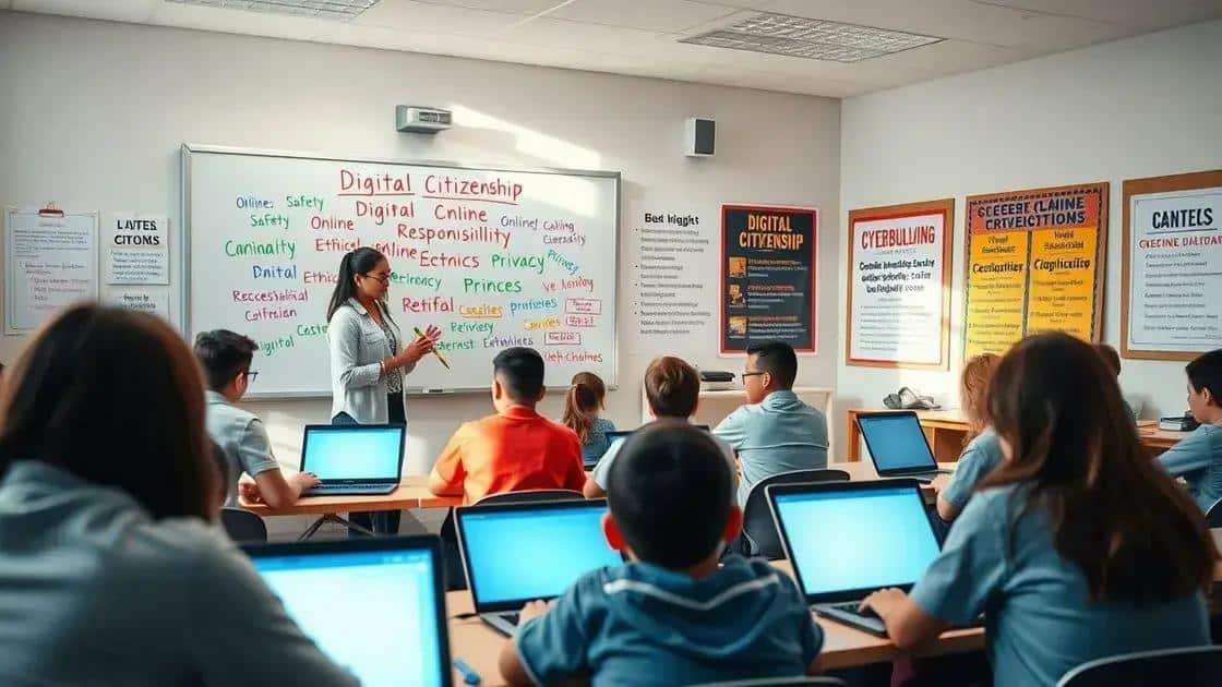 Key components of a digital citizenship curriculum
