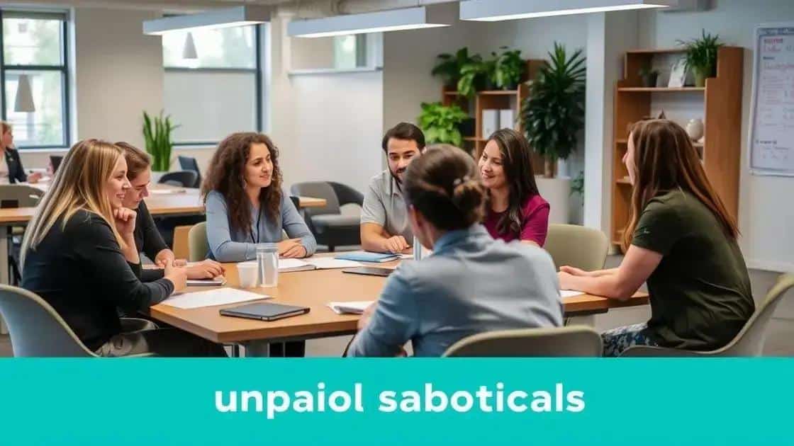 Best practices for unpaid sabbaticals