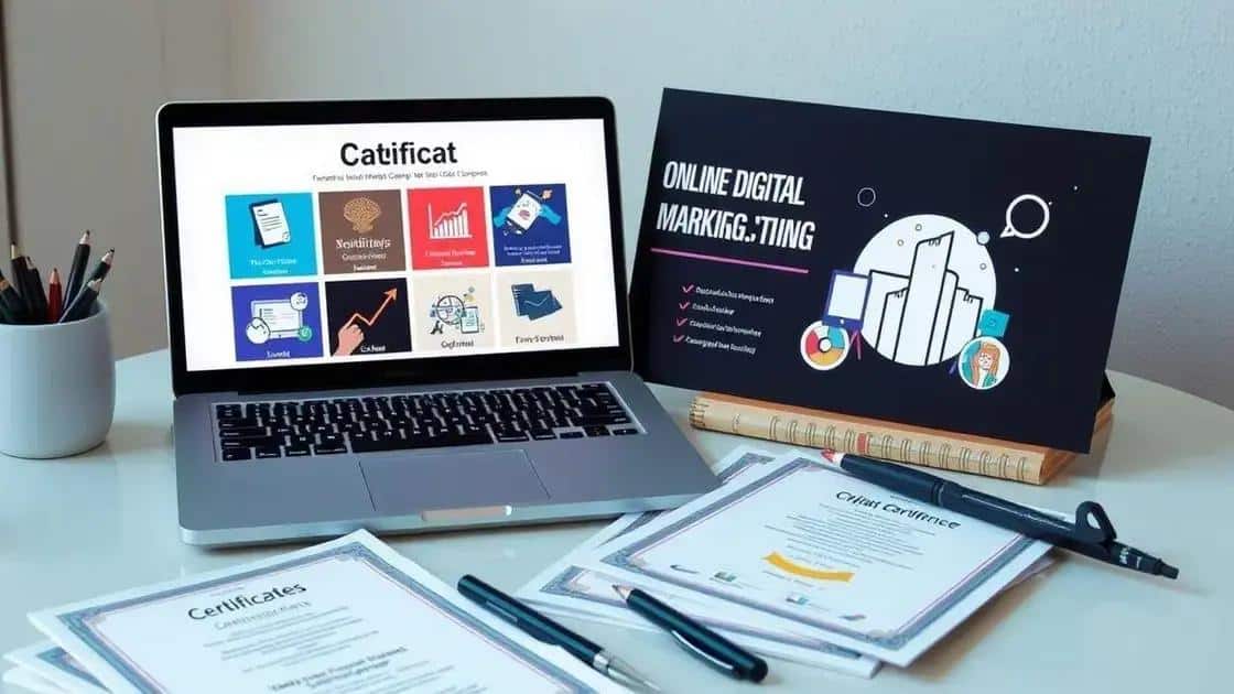 Top online certificate courses to consider