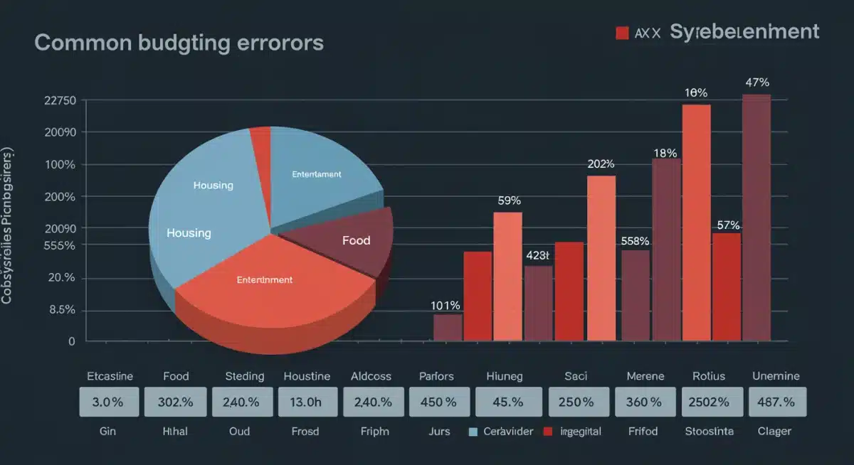 Visualizing common budgeting errors in spending categories