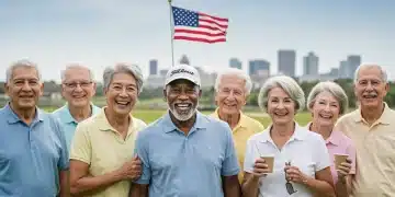Happy senior couple smiling, enjoying retirement financial freedom