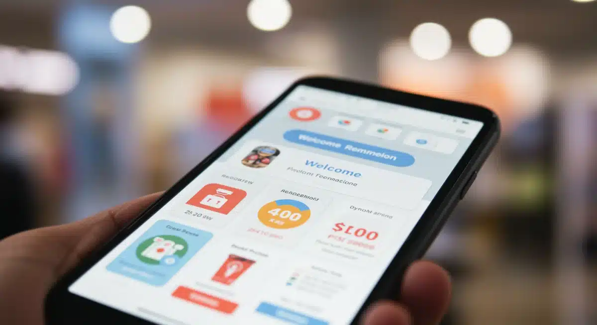 Écran de smartphone montrant une expérience d'achat personnalisée pour un client en ligne.