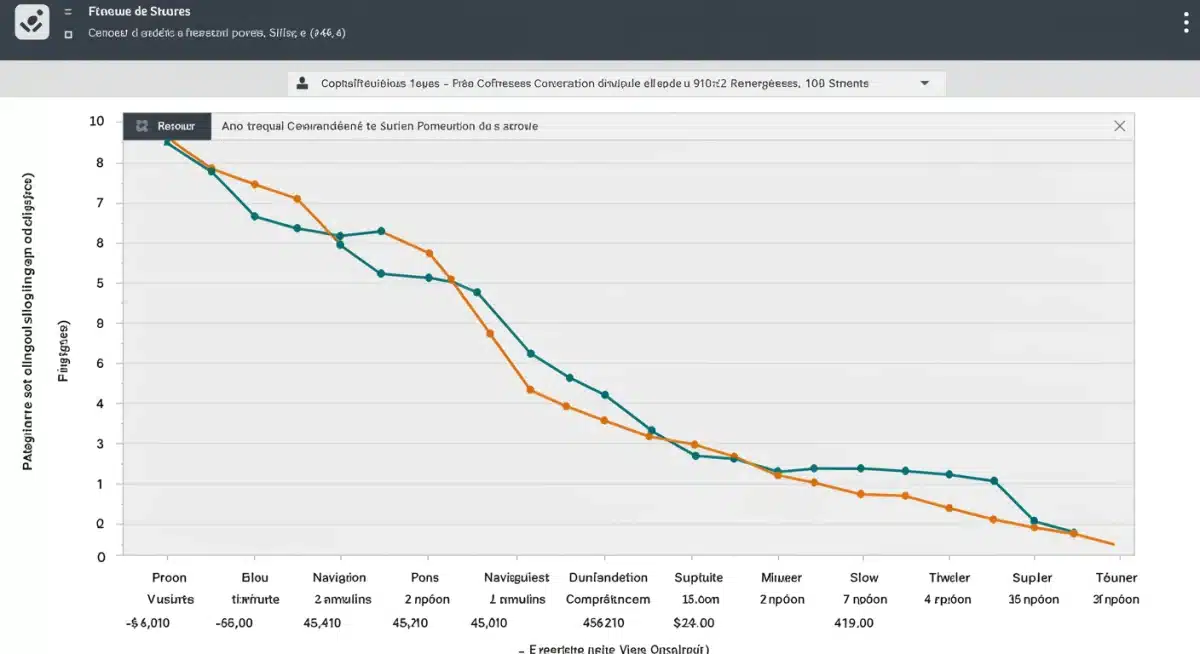 Graphique illustrant la baisse des revenus des entreprises françaises due à une mauvaise expérience utilisateur, avec des facteurs clés de déclin.