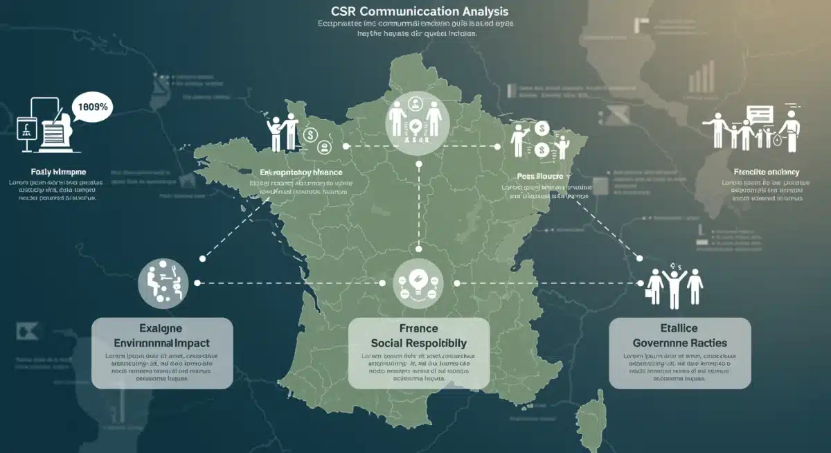 Infographie des trois axes d'analyse de la communication RSE
