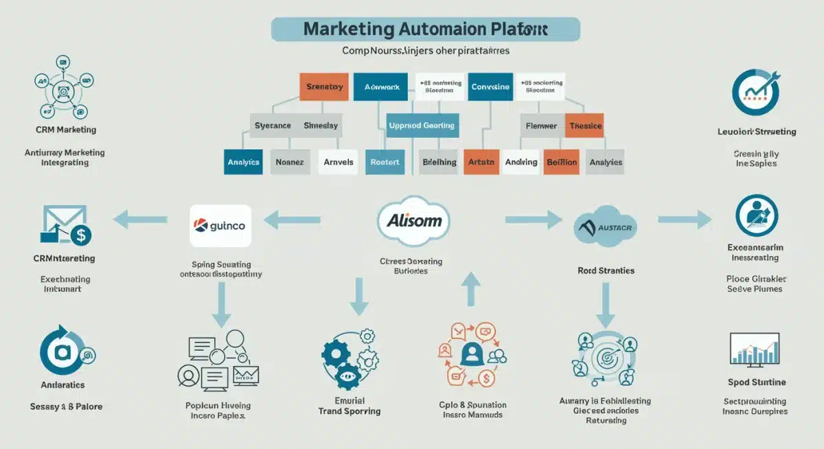 Infographie comparative des plateformes d'automatisation marketing