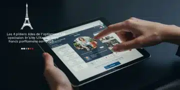 Interface d'un site e-commerce moderne sur tablette, avec des éléments visuels évoquant la France et l'expérience utilisateur optimisée.