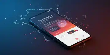 Écran de smartphone affichant une UX mobile optimisée en France avec un score Lighthouse élevé