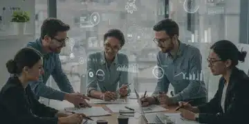 Professionnels français analysant des stratégies de fidélisation client pour 2025.