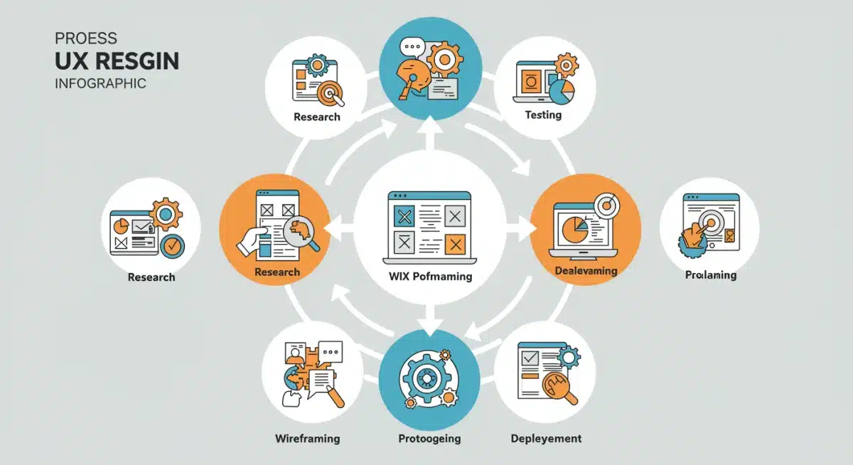 Infographie détaillée des étapes clés d'une refonte UX réussie