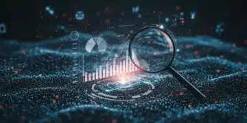 Paysage numérique futuriste symbolisant une analyse concurrentielle avancée en e-commerce pour 2026.