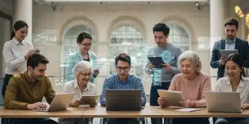 Groupe diversifié utilisant des interfaces numériques accessibles en France