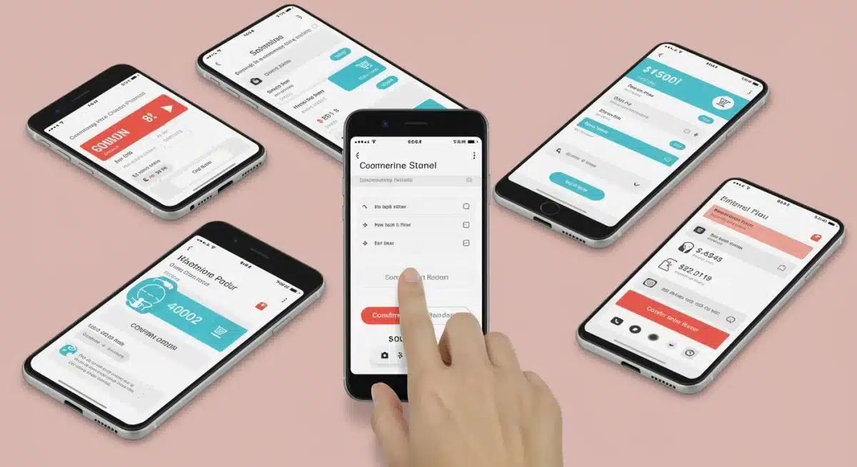 Processus de paiement mobile fluide et optimisé sur smartphone
