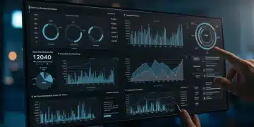 Tableau de bord numérique affichant des indicateurs clés de performance pour l'évaluation concurrentielle en 2026.