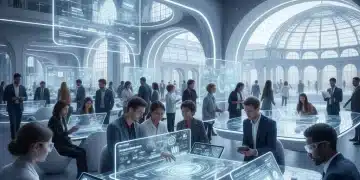 Consommateurs français explorant des interfaces numériques modernes, symbolisant l'UX en 2026.