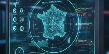 Écran de veille concurrentielle proactive affichant des données stratégiques pour le marché français.