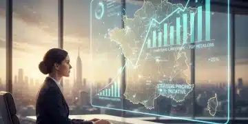 Graphiques d'analyse de prix concurrentiels sur une carte de France symbolisant une stratégie tarifaire optimisée.