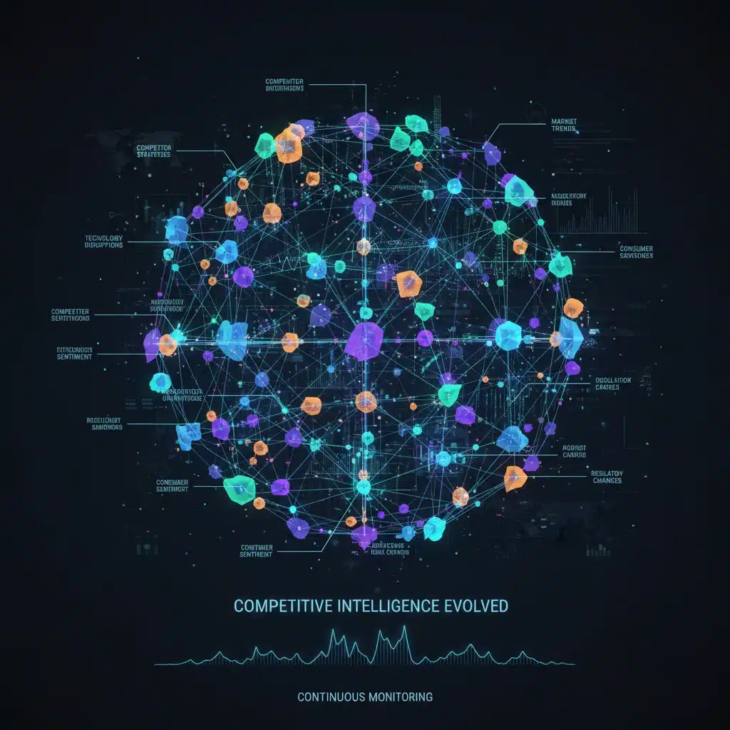 Réseau complexe de veille concurrentielle et d'intelligence économique